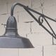 large wrought iron gallows lamp