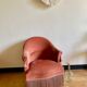 Fauteuil crapaud rose