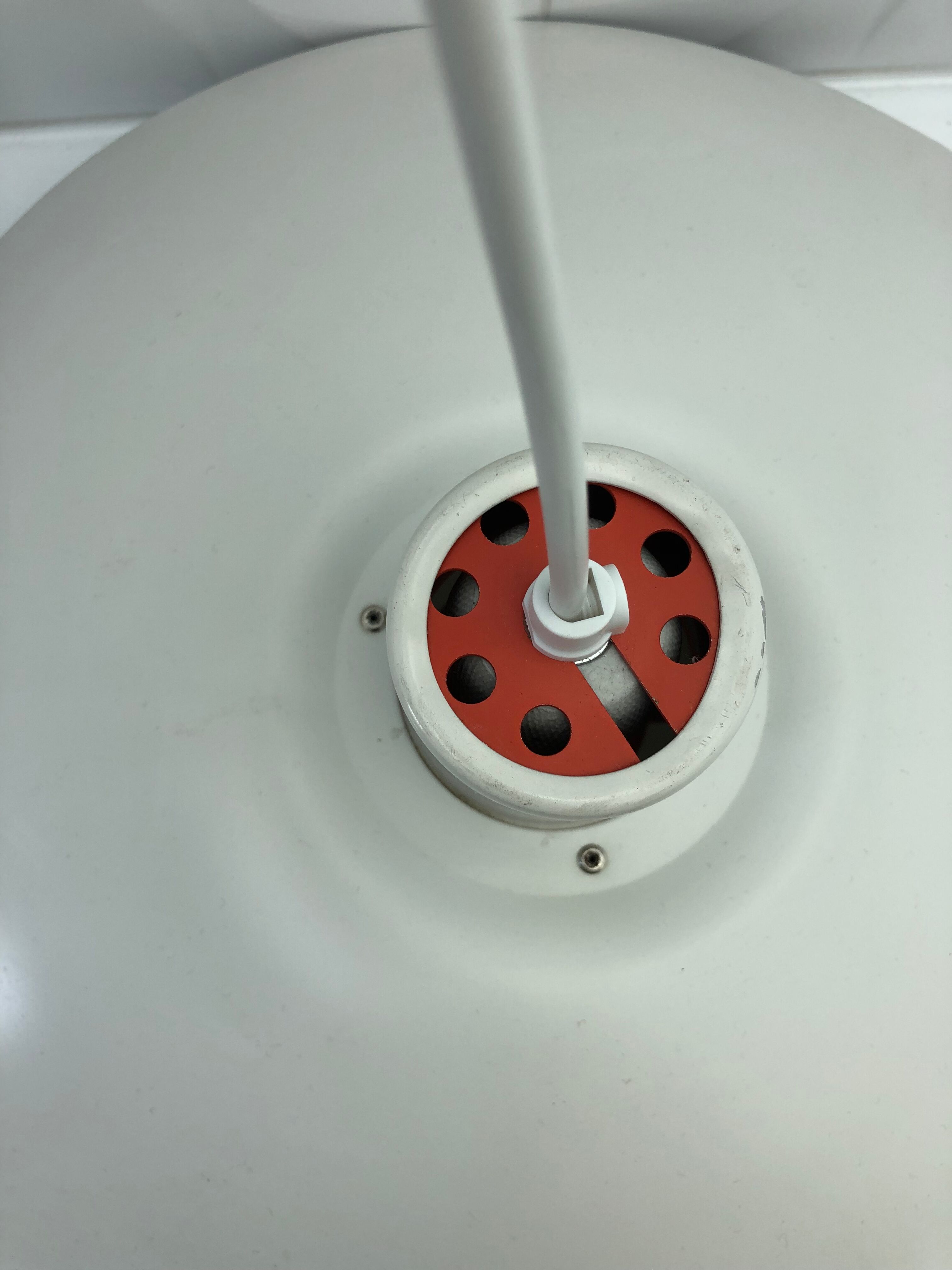 Suspension PH 4/3 Louis Poulsen / White and orange