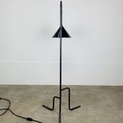 Tripod reading lamp, wrought iron, industrial style, handmade.