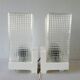 Pair of zipper wall lamps, made of glass 70