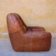 Brown vintage leather armchair