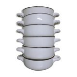 Set of 6 ramekins with Villeroy & Boch porcelain handle