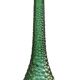 Grande bouteille verte Génie Empoli en verre bullé, Italie 1960s