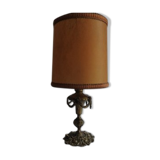 Lampe abat-jour en bronze doré