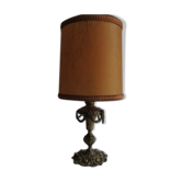 Lampe abat-jour en bronze doré