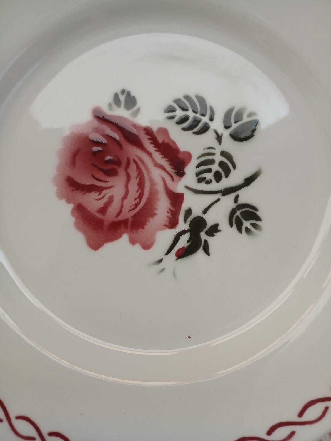 8 old Badonviller dessert plates