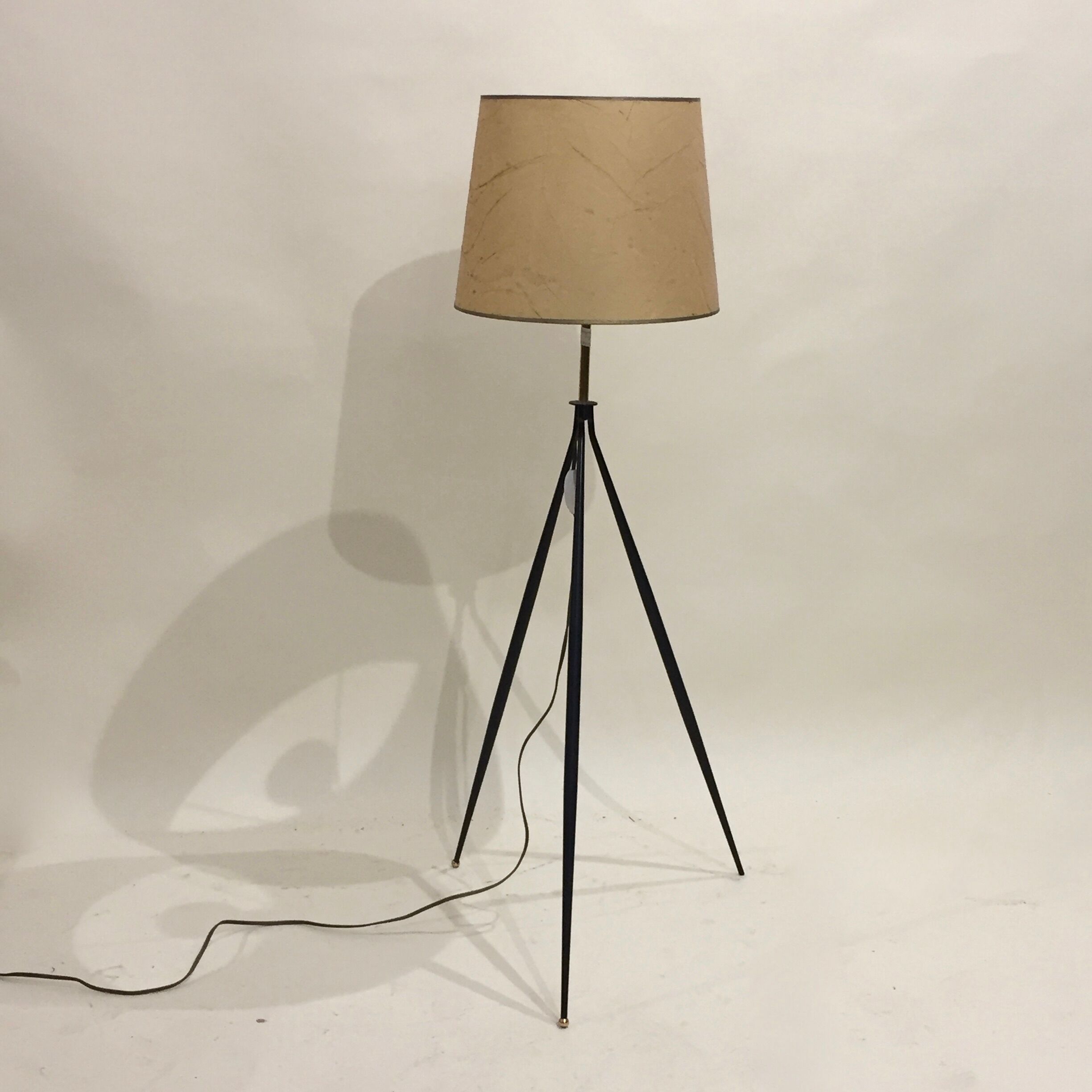 Modernist tripod floor lamp