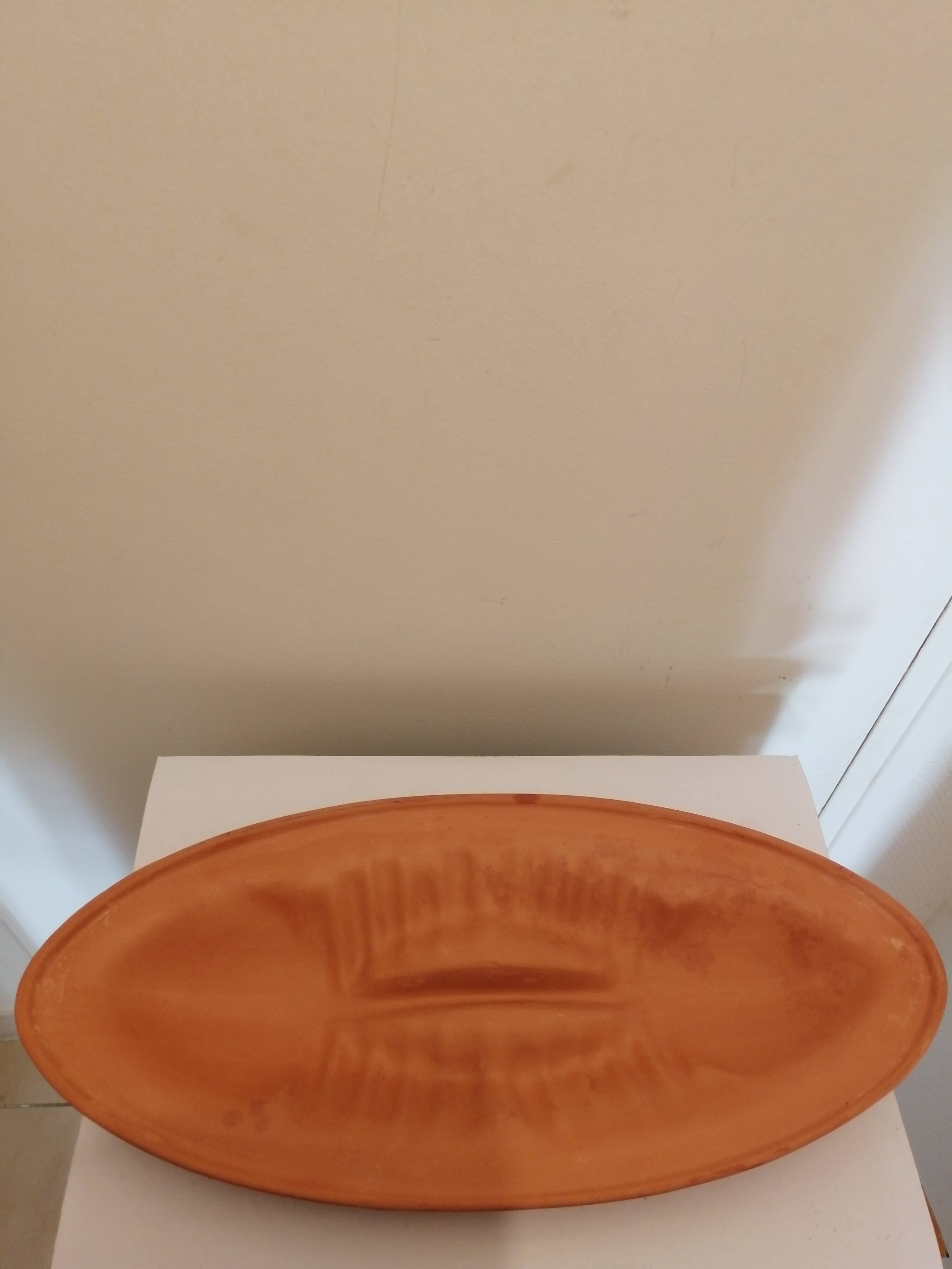 Fish shaped terracotta cooking dish