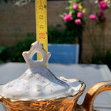 Tea set Italian porcelain gold color