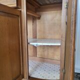 Solid wood and vintage marble