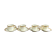 4 Moka Cups and their saucer – Limoges Porcelain