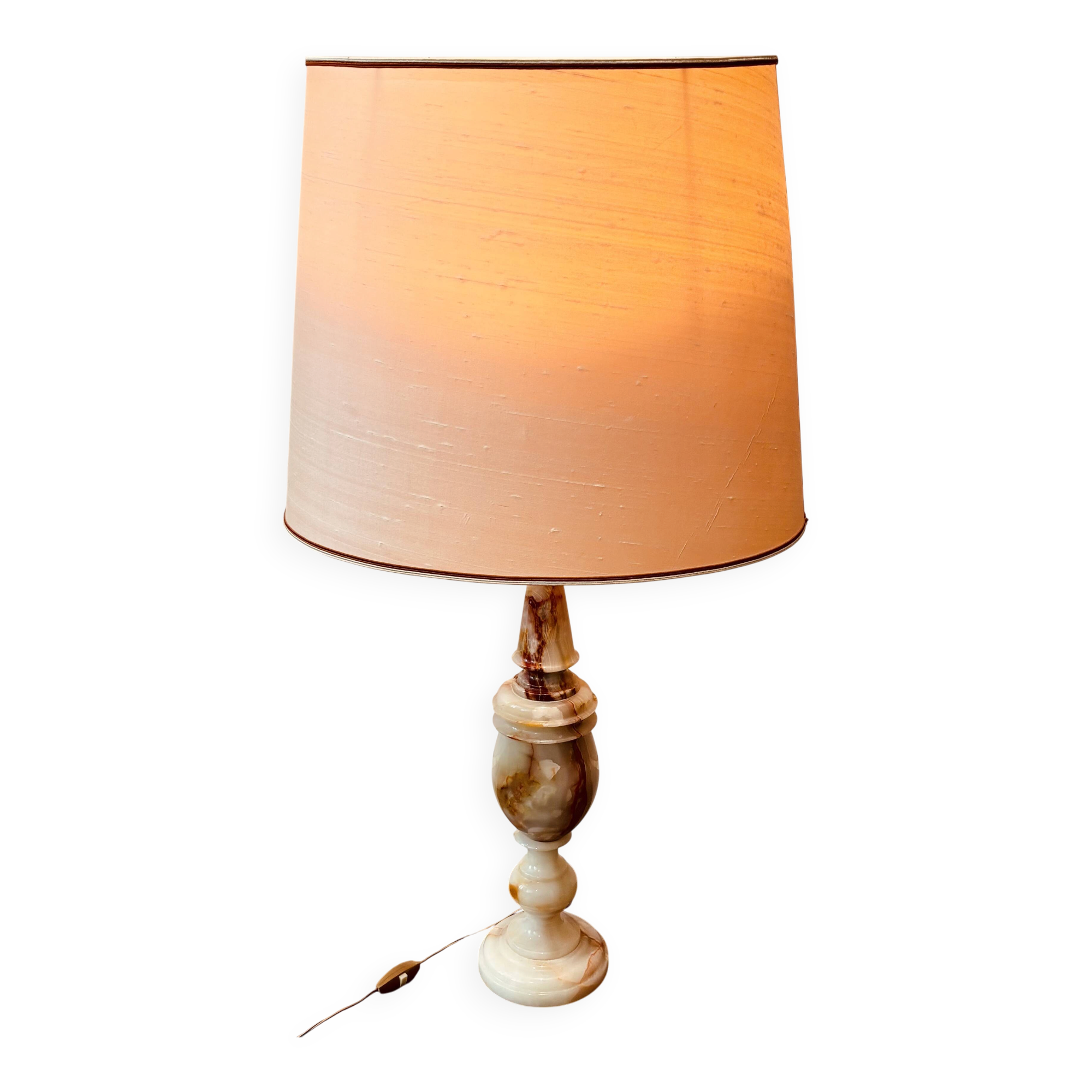 Large vintage onyx lamp