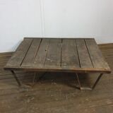 Industrial plant pallet coffee table