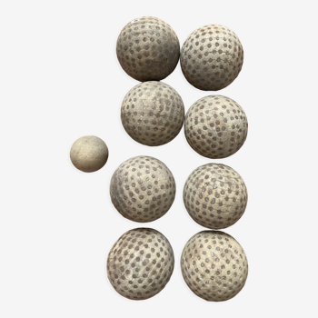 Old petanque balls