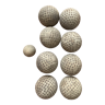 Old petanque balls