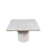 Travertine table, Italy, 1980s