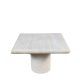 Travertine table, Italy, 1980s