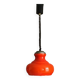 Vintage rolly lamp in orange glass to hang
