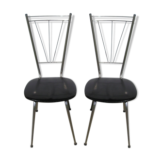 Lot de 2 chaises vintage 70's