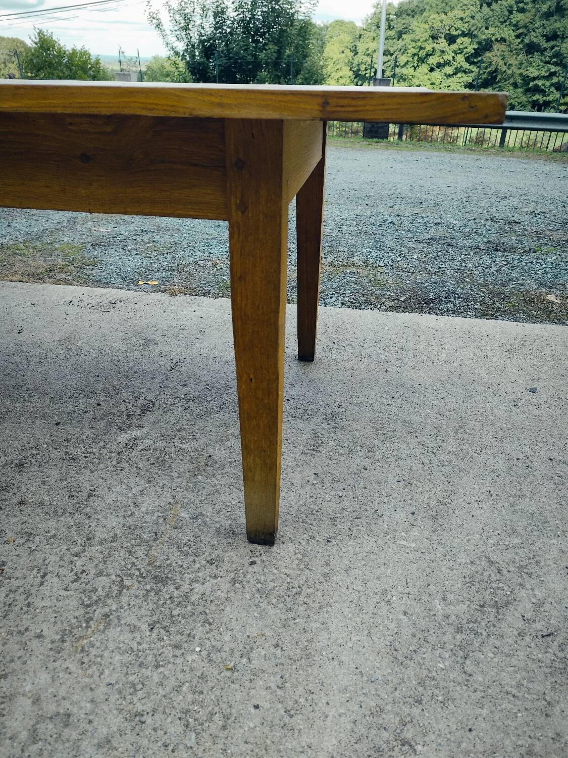 Duo XXL farmhouse table 320 cm oak spindle legs