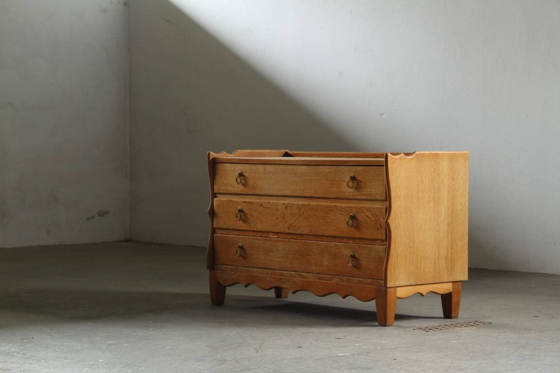 Vintage Danish modern oak dresser attributed to Kjærnulf, 1960s
