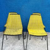 4 vintage “Baskets” chairs 1950s design Gian Franco Legler