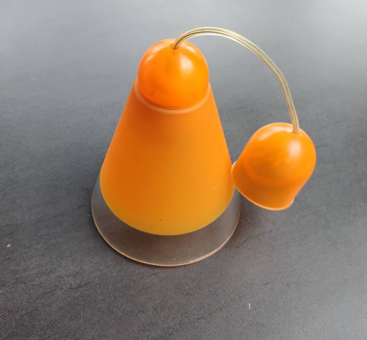 Orange glass pendant