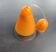 Orange glass suspension