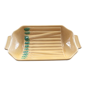 plat à asperges en barbotine