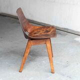 Set of 6 'Tonneau' dining chairs by Pierre Guariche