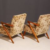 Fauteuils tchécoslovaques du milieu du siècle, années 1960, lot de 2