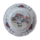 Round serving plate 2 Obernai Faïence Sarreguemines diameter 31.5 cm