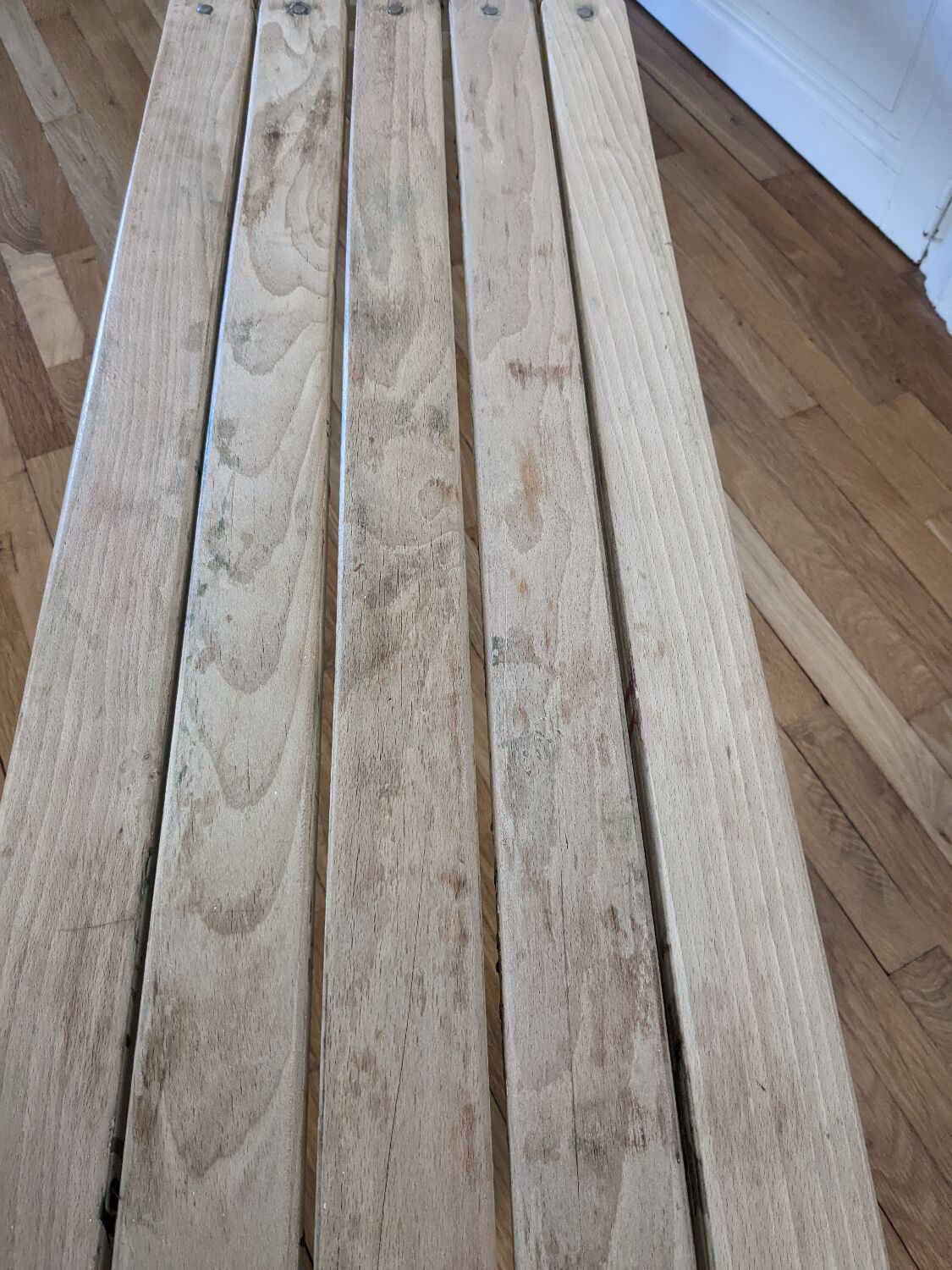 Large vintage school desk