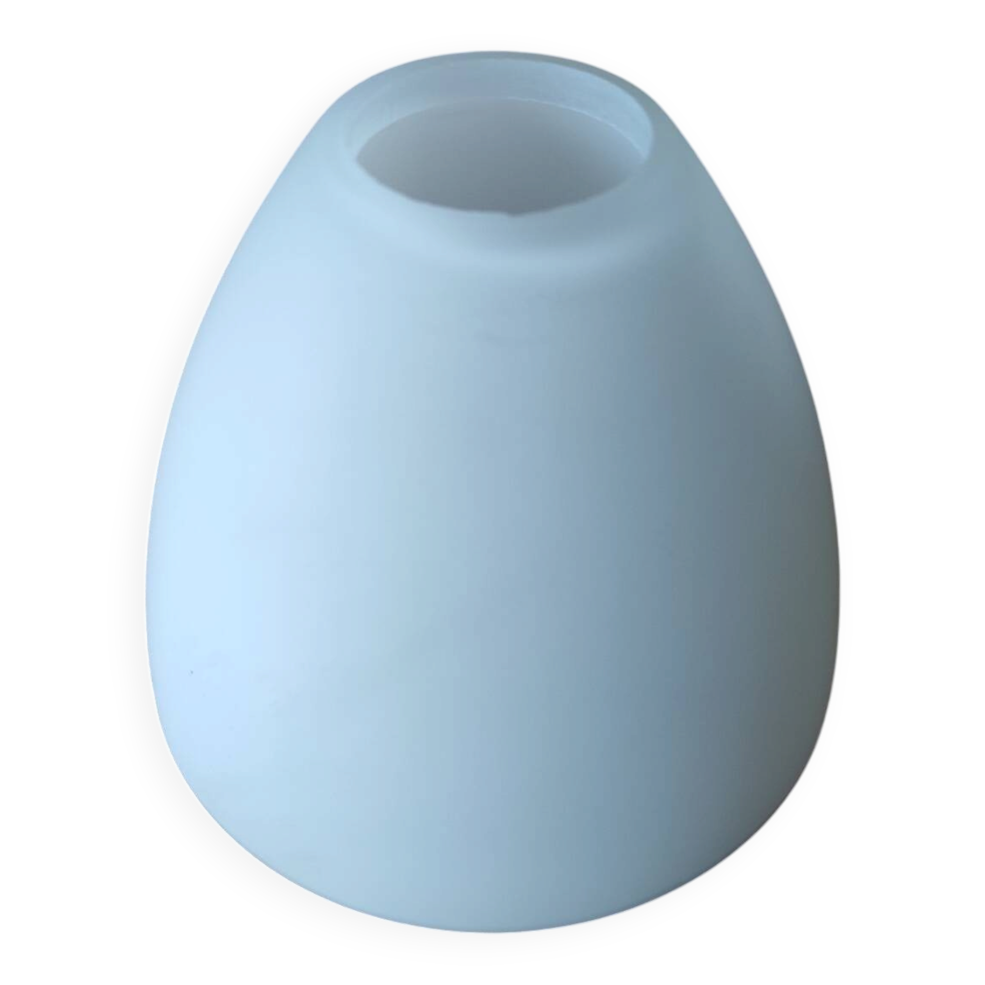 Small translucent white glass lampshade