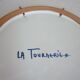Enameled ceramic art plate, signed La Tournerie, 1960s/1970s