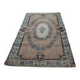 Vintage Turkish handmade rug 109x210 cm