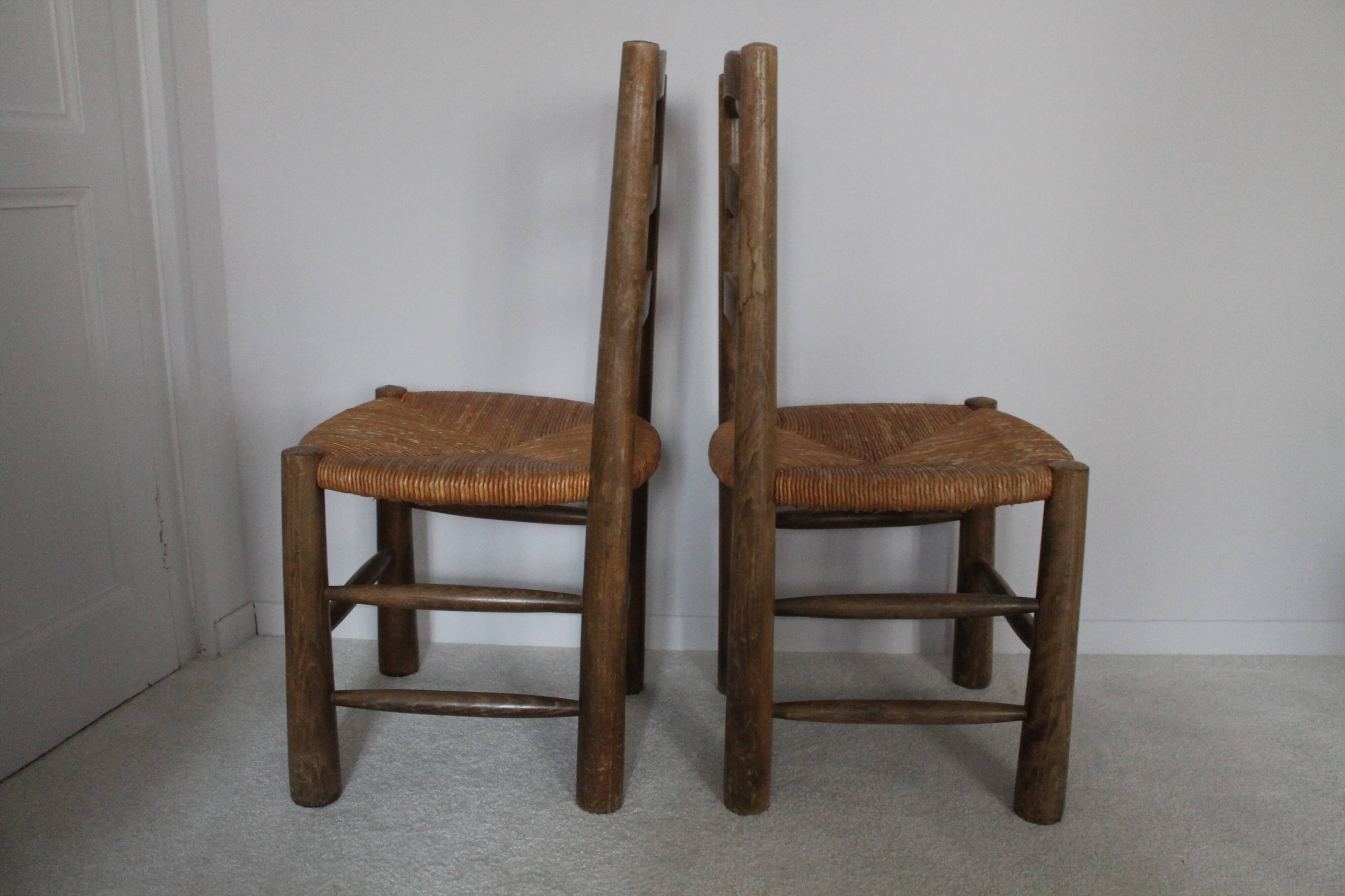 French handmade mulched chairs