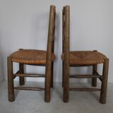 French handmade mulched chairs