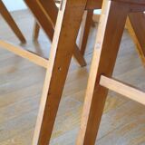 Set of 12 Scandinavian chairs compass feet