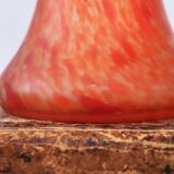 Art Nouveau Red Glass Vase- in style Daum Delatte Schneider Muller