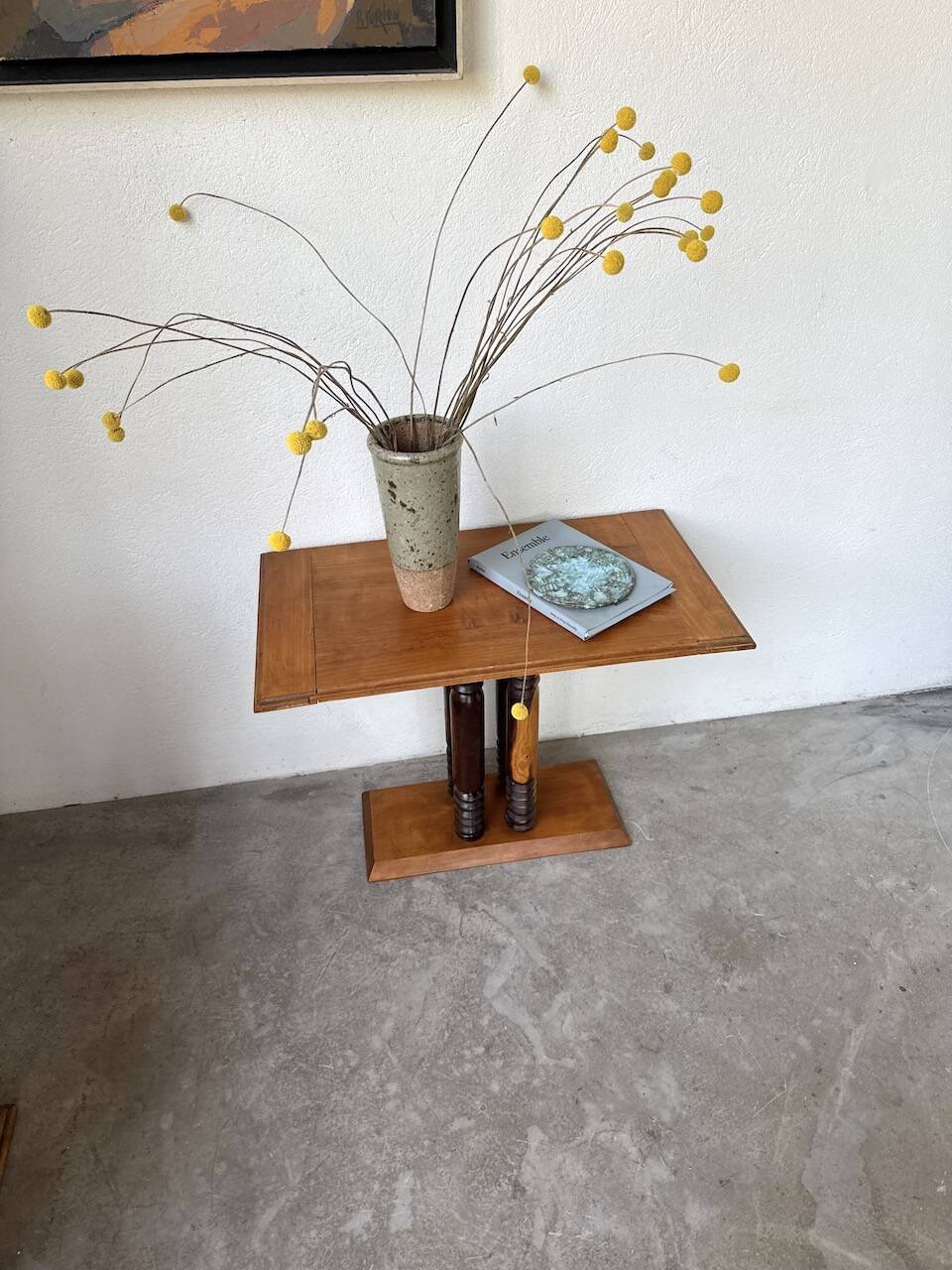 Dudouyt Courtray oak art deco console table