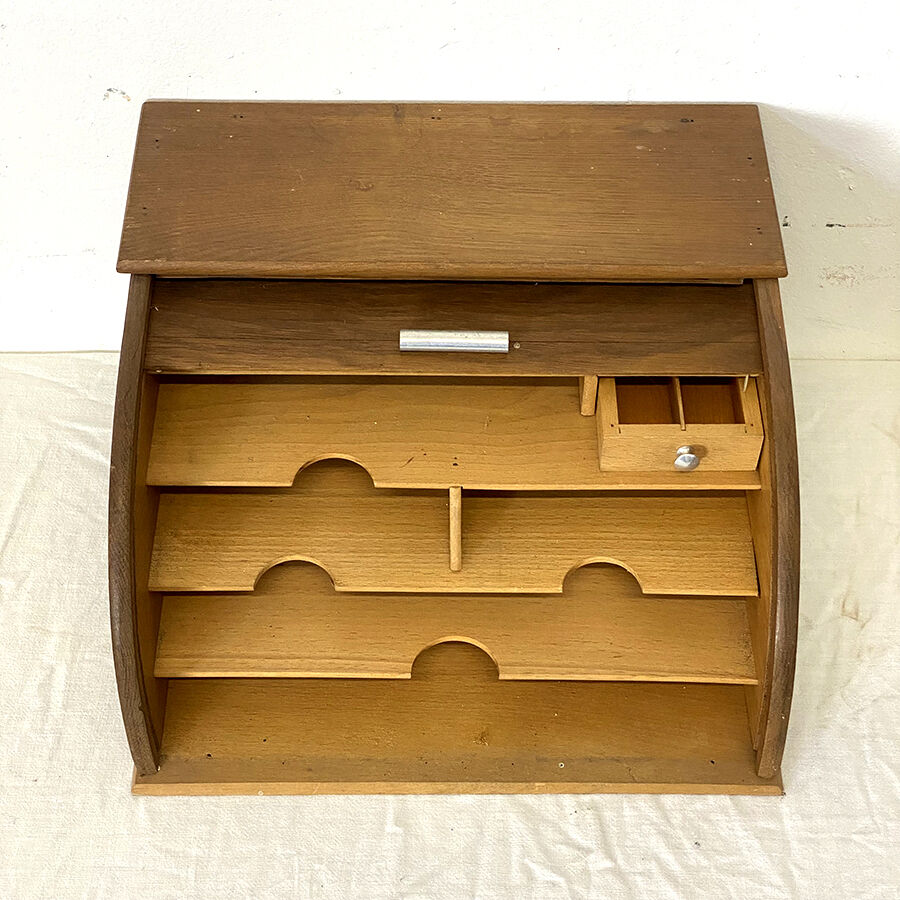 Vintage curtain mail holder