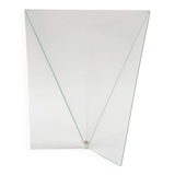 Geometric glass vase model "Delta" by Mart van Schijndel, The Netherlands 1