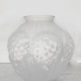 Vase en verre de Vianne signé