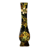 Vase soliflore ancien  décor floral,1900