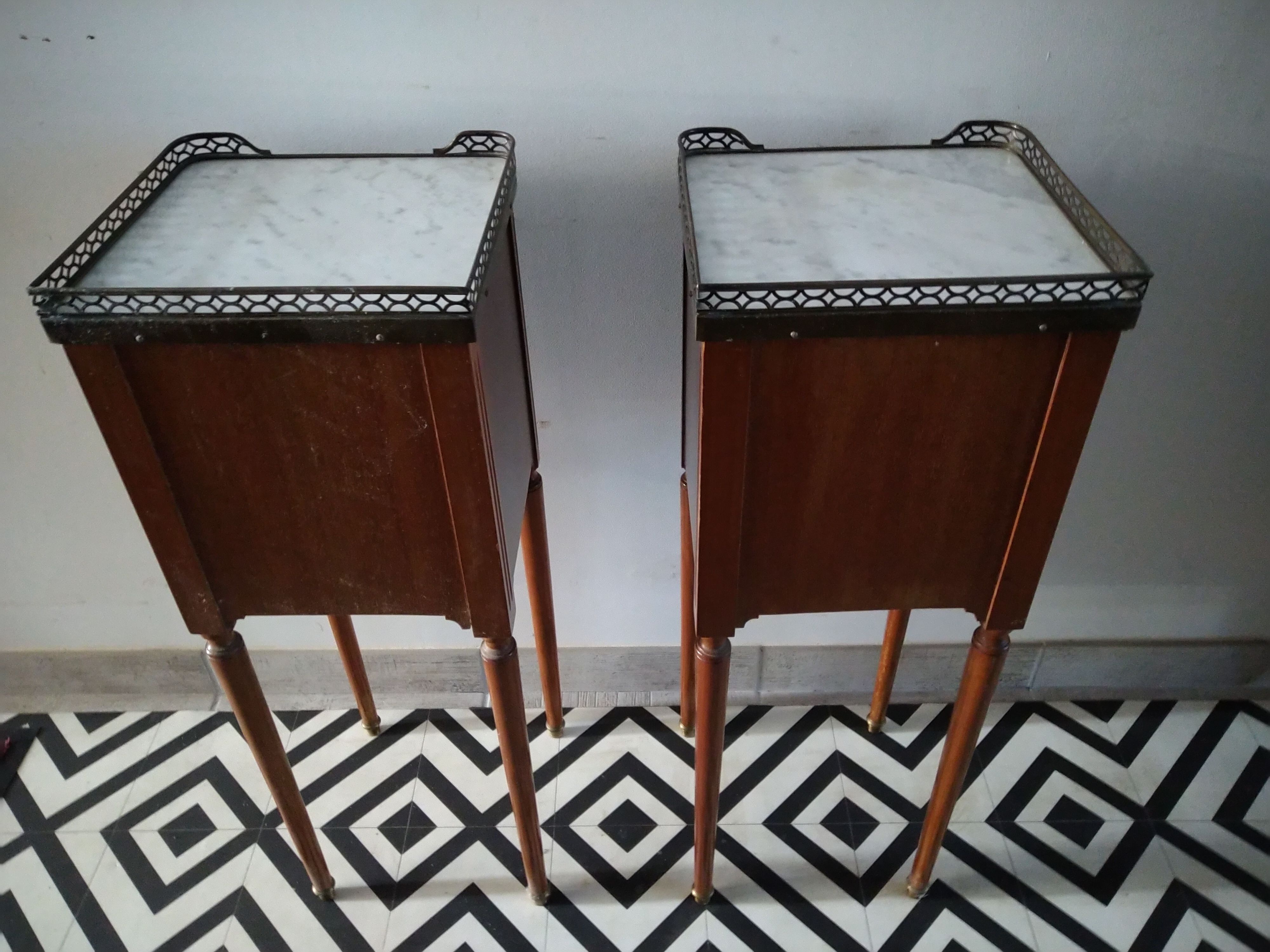 Louis XVI mahogany bedside