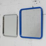 Pair of tubular steel mirrors, france, circa 1970