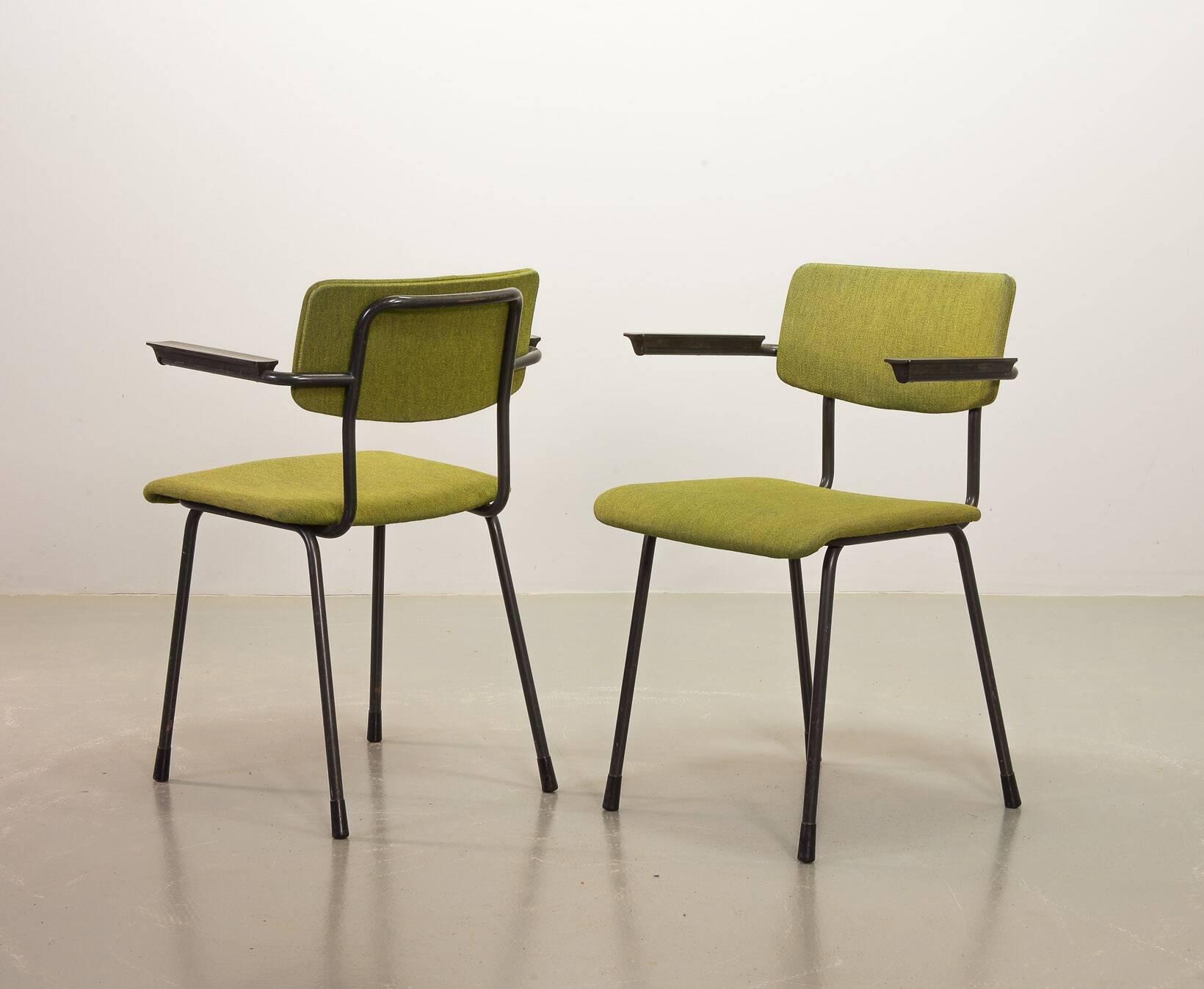 6 Dutch Design Gispen Dining Chairs Model 1235 by André Cordemeyer 1960s