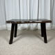 Rustic solid wood coffee table, Wabi-Sabi style, 1970s.